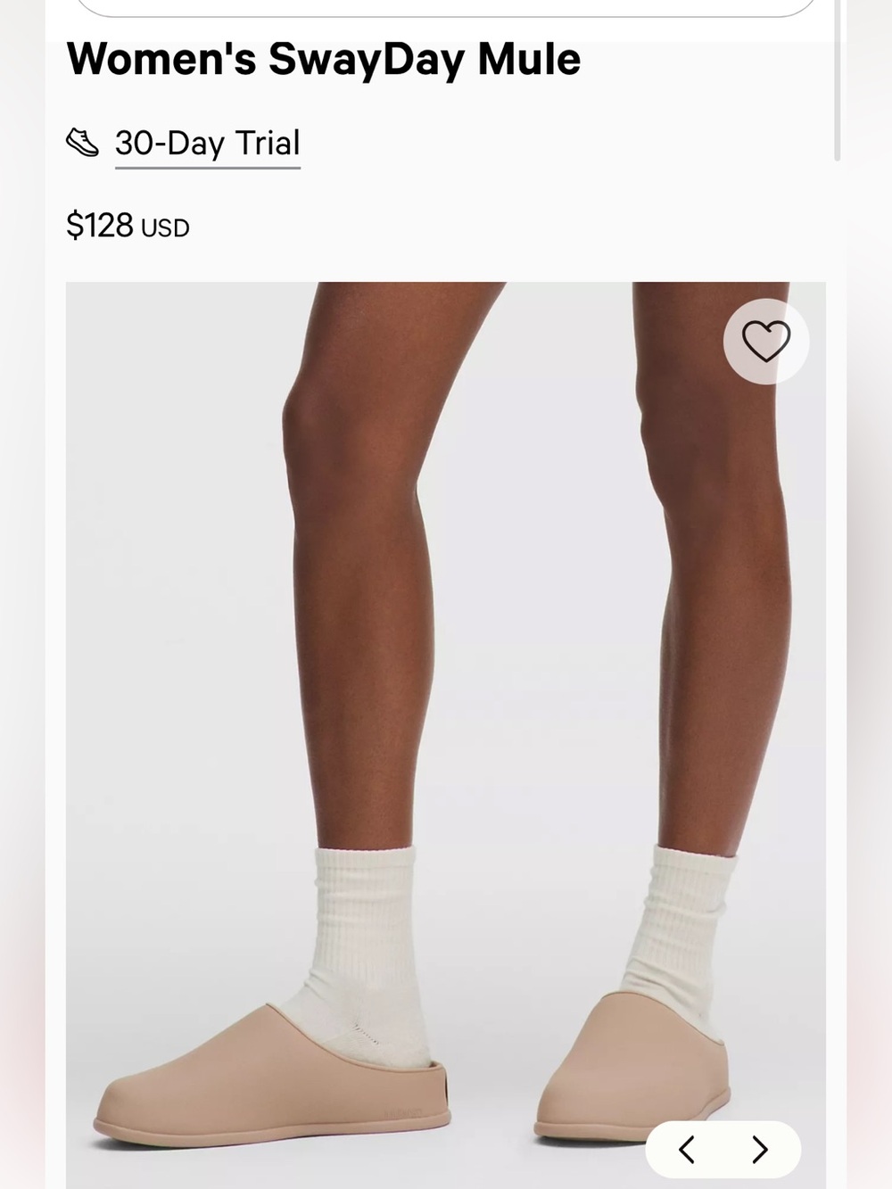 Lululemon SwayDay mule shoes